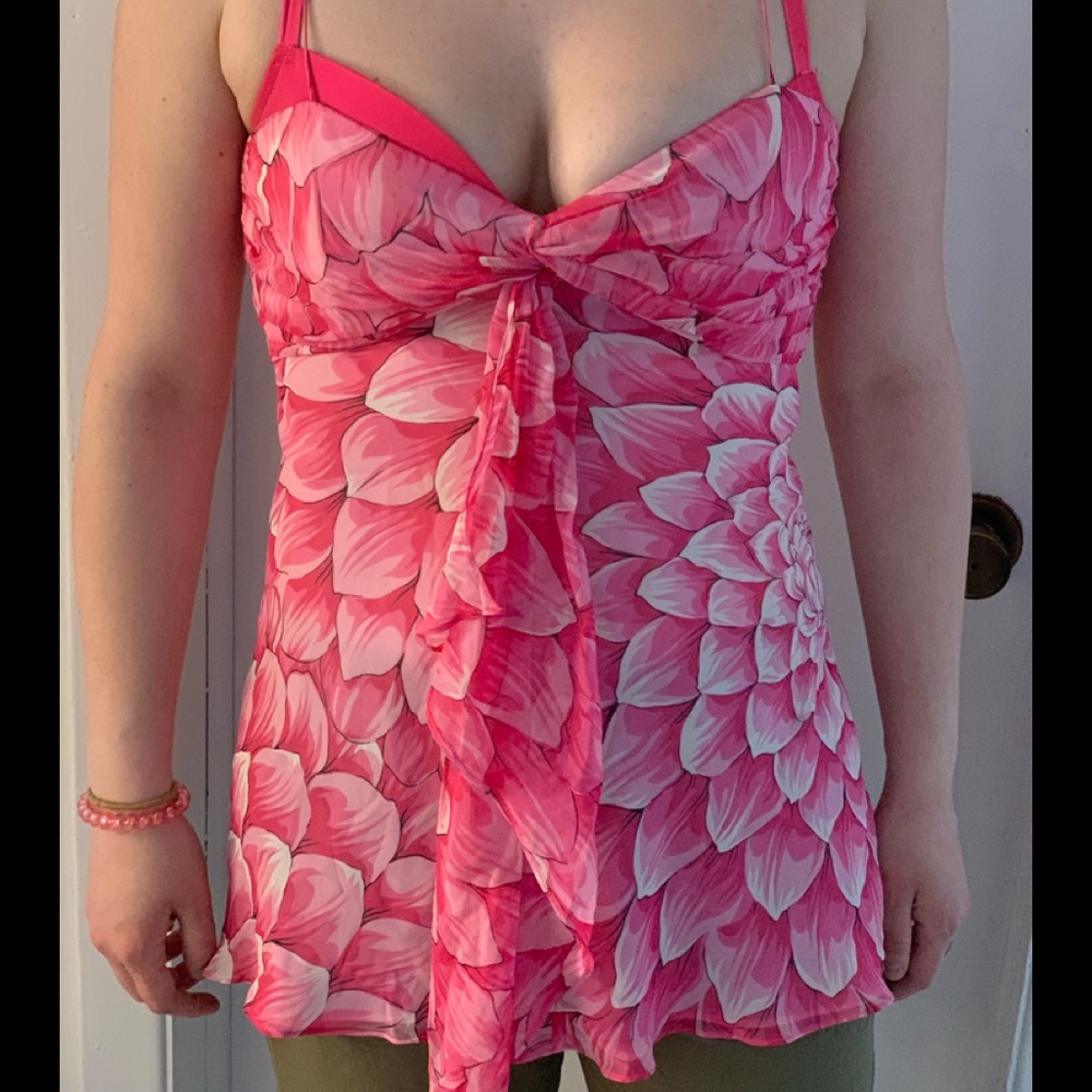 Vintage Milly of New York floral tank top size 8
